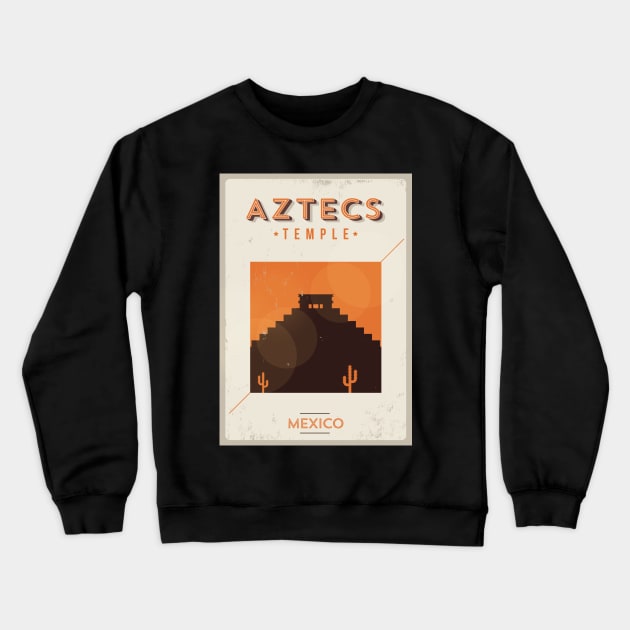 Mexico Poster Design Crewneck Sweatshirt by kursatunsal